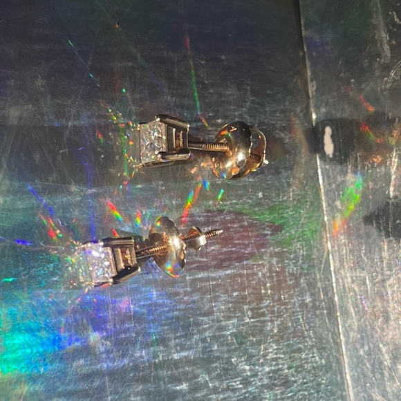 Diamond Stud Earrings - Picture 3 of 3